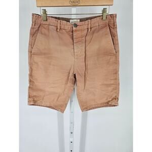 Obey Propaganda Men's Salmon Pink Mid Rise Chino Short Size 31